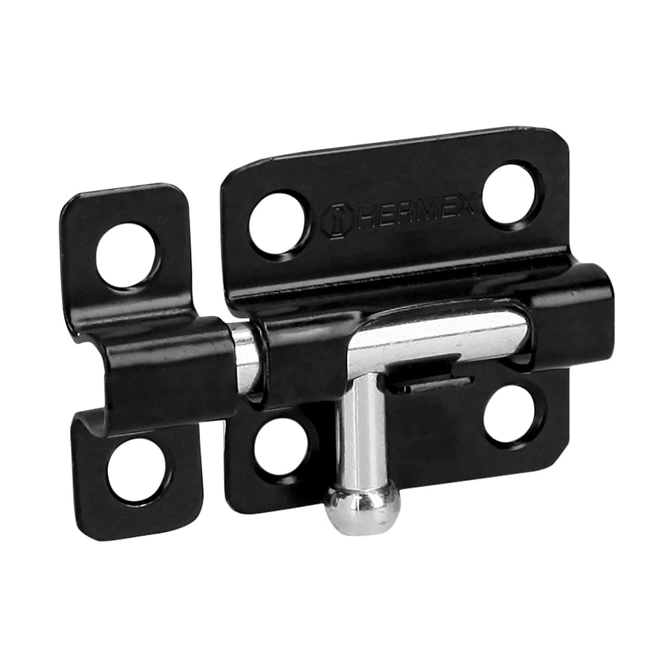 Pasador de barril 2' de acero acabado negro, HERMEX 2', negro