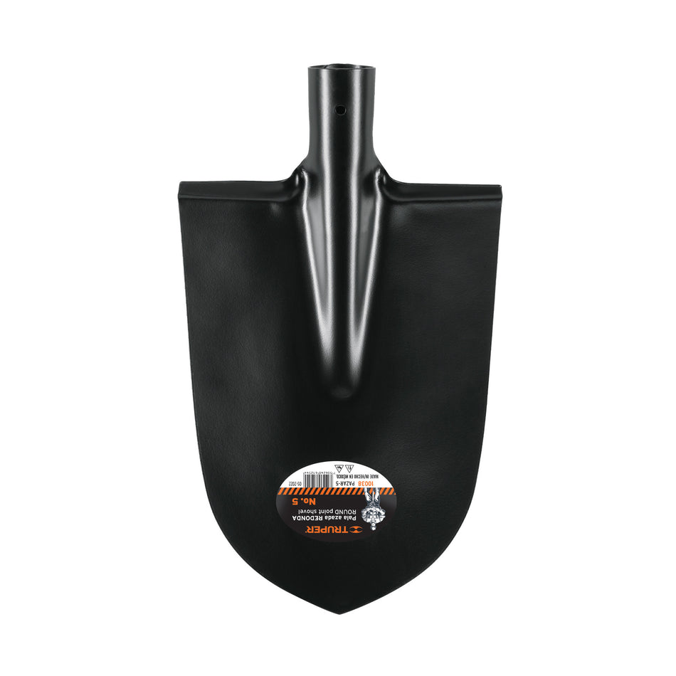 Pala azada redonda # 5, sin mango, TRUPER