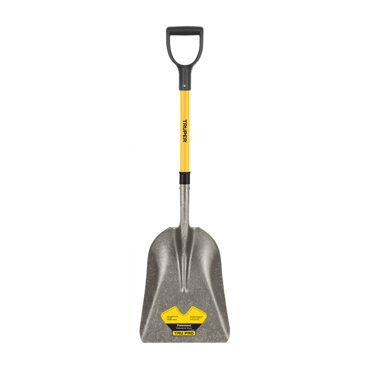 Pala carbonera Tru Pro, puño 'Y', mango de fibra de vidrio