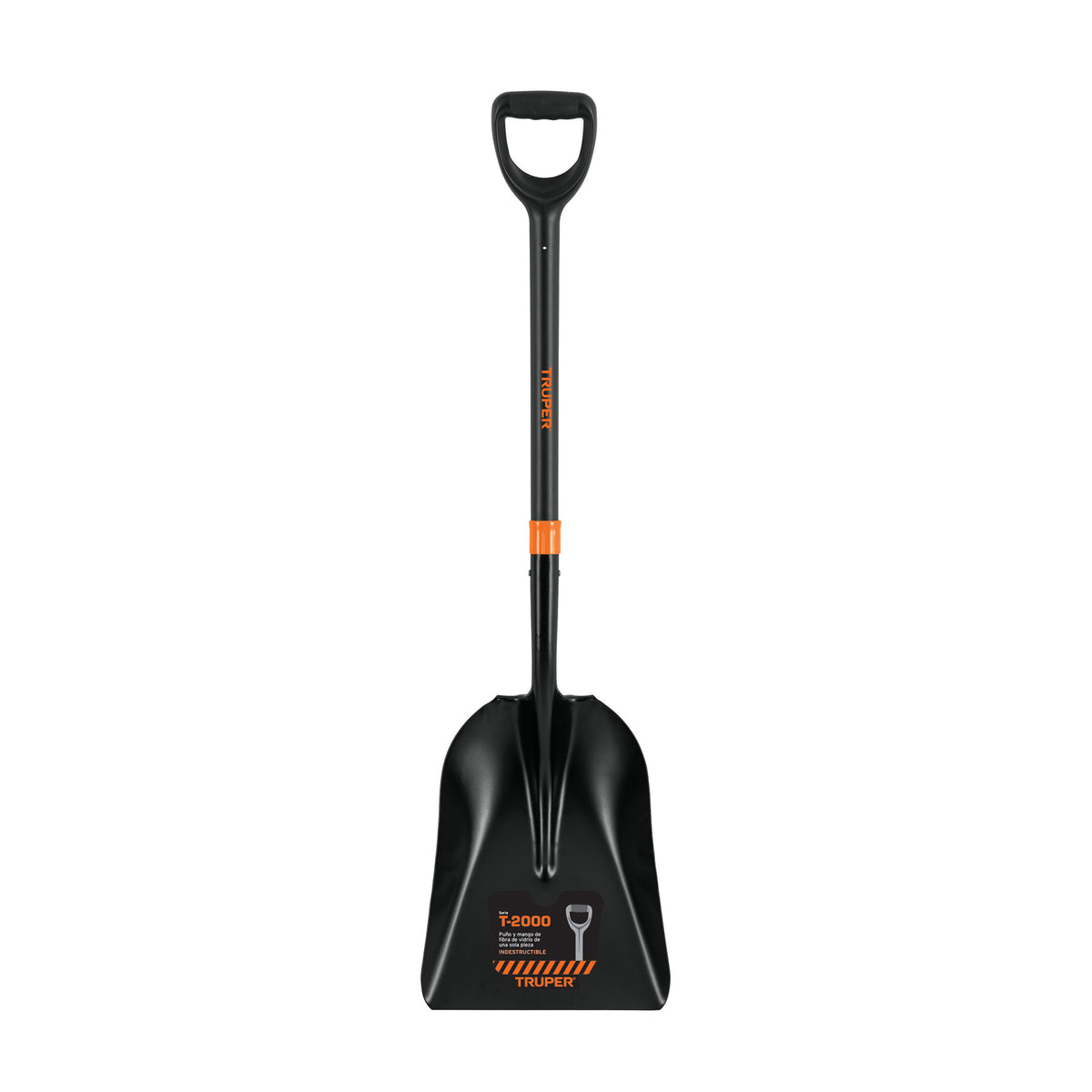 Pala carbonera T-2000, puño 'Y' mango fibra de vidrio Truper