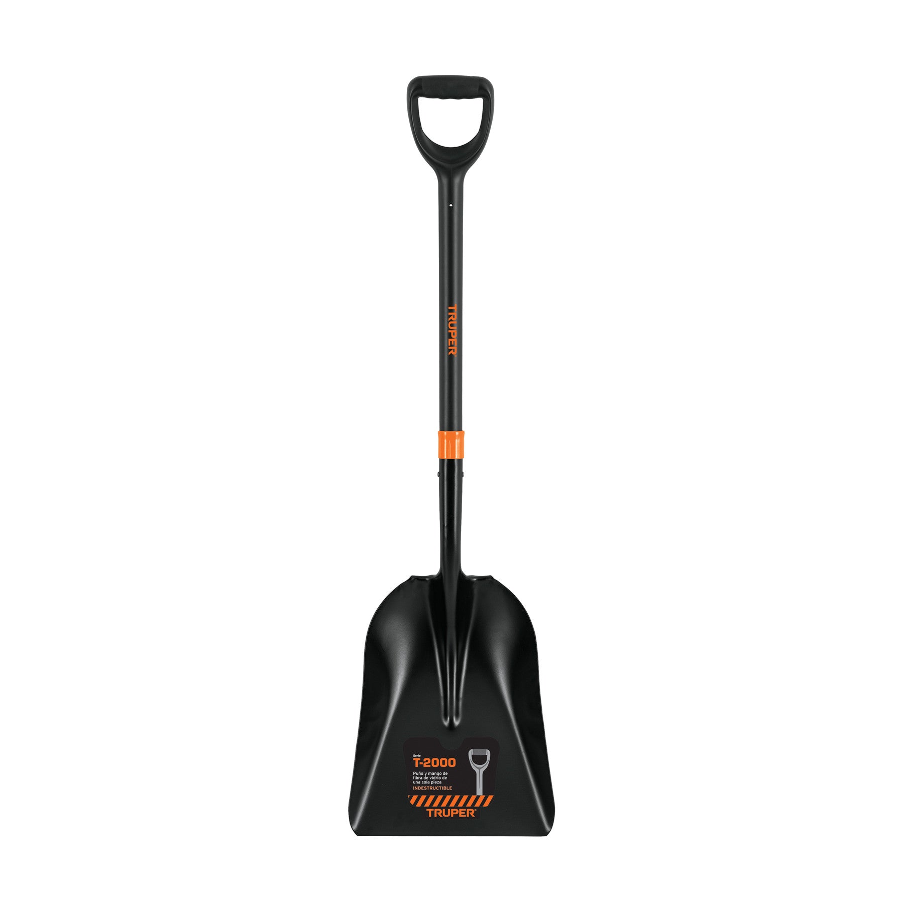 Pala carbonera T-2000, puño 'Y' mango fibra de vidrio Truper