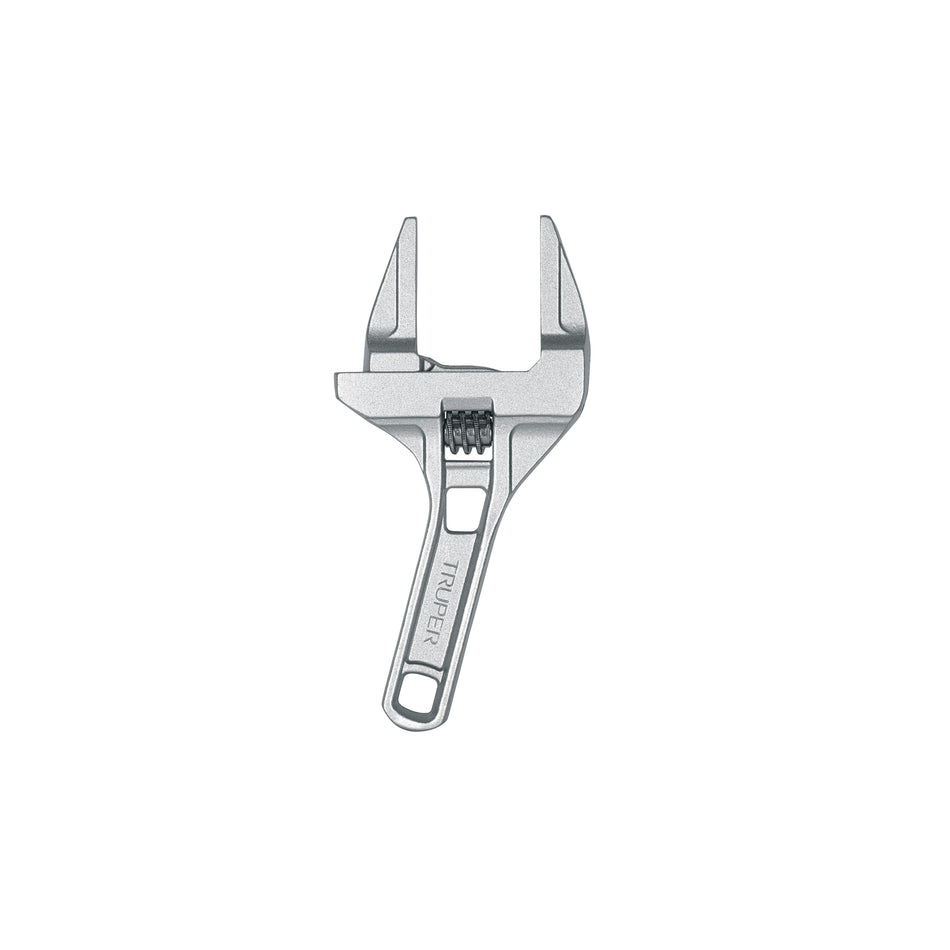Llave ajustable 8' para plomero, apertura 3', TRUPER