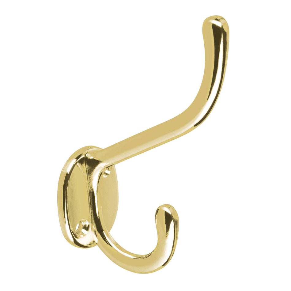Gancho doble largo y corto tipo perchero brillante