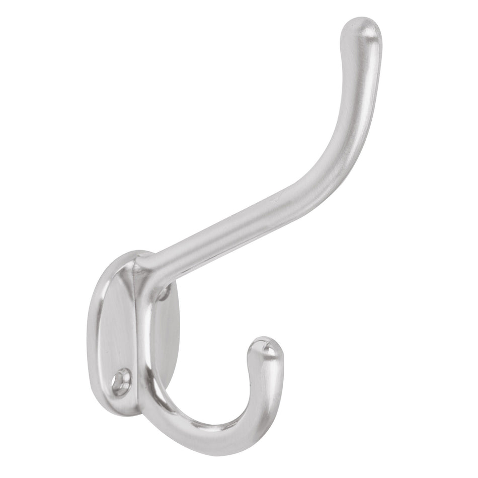 Gancho doble largo y corto tipo perchero HERMEX mate