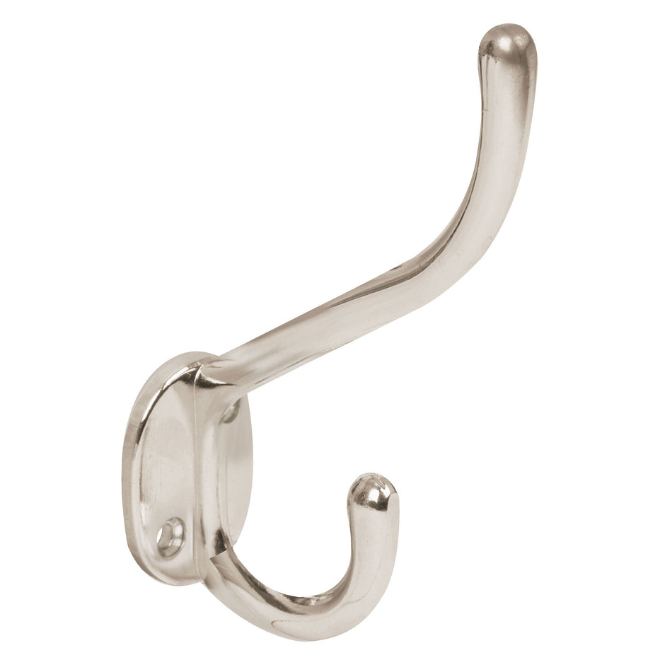 Gancho doble largo y corto tipo perchero satinado