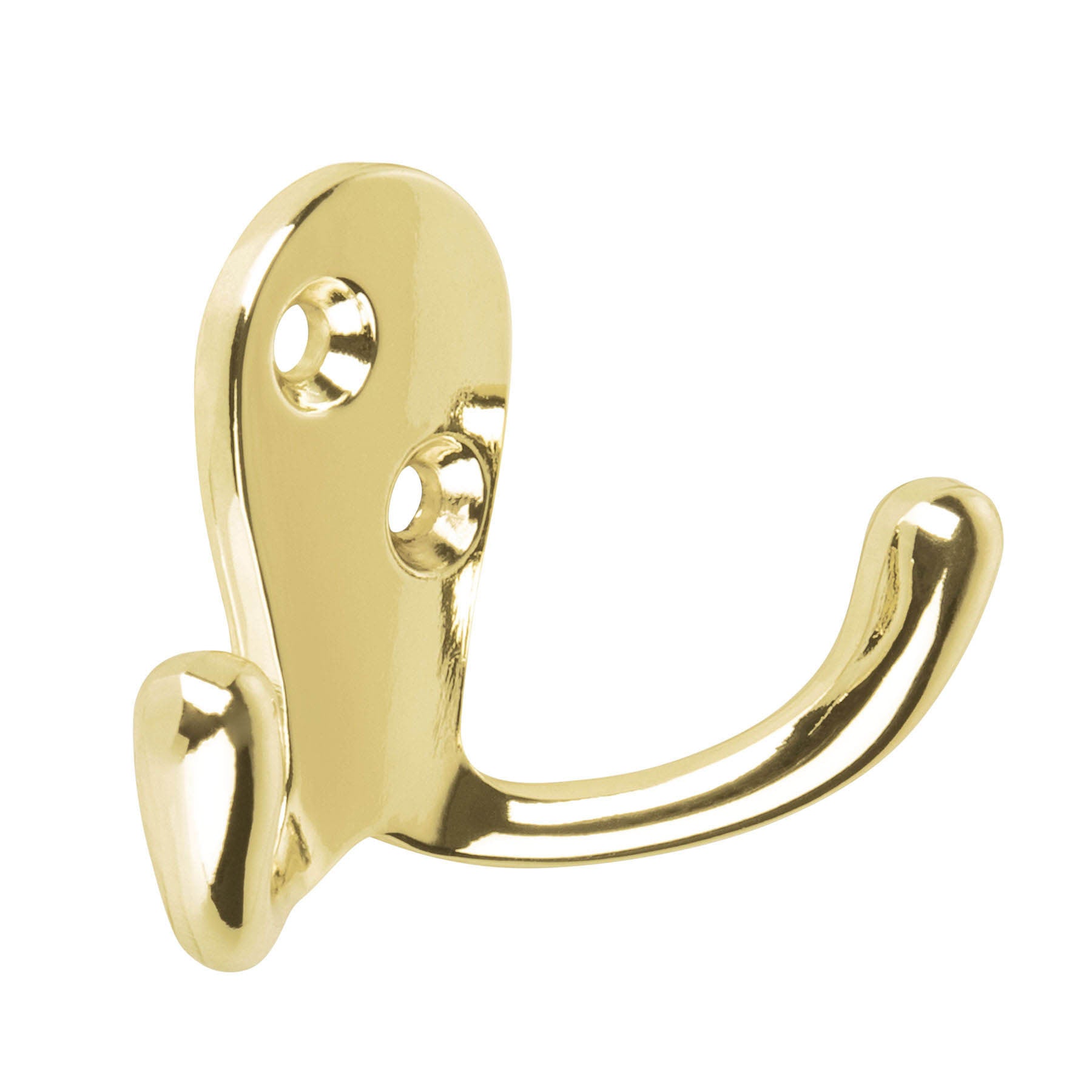 Gancho doble tipo perchero HERMEX brillante