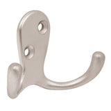 Gancho doble tipo perchero HERMEX satinado