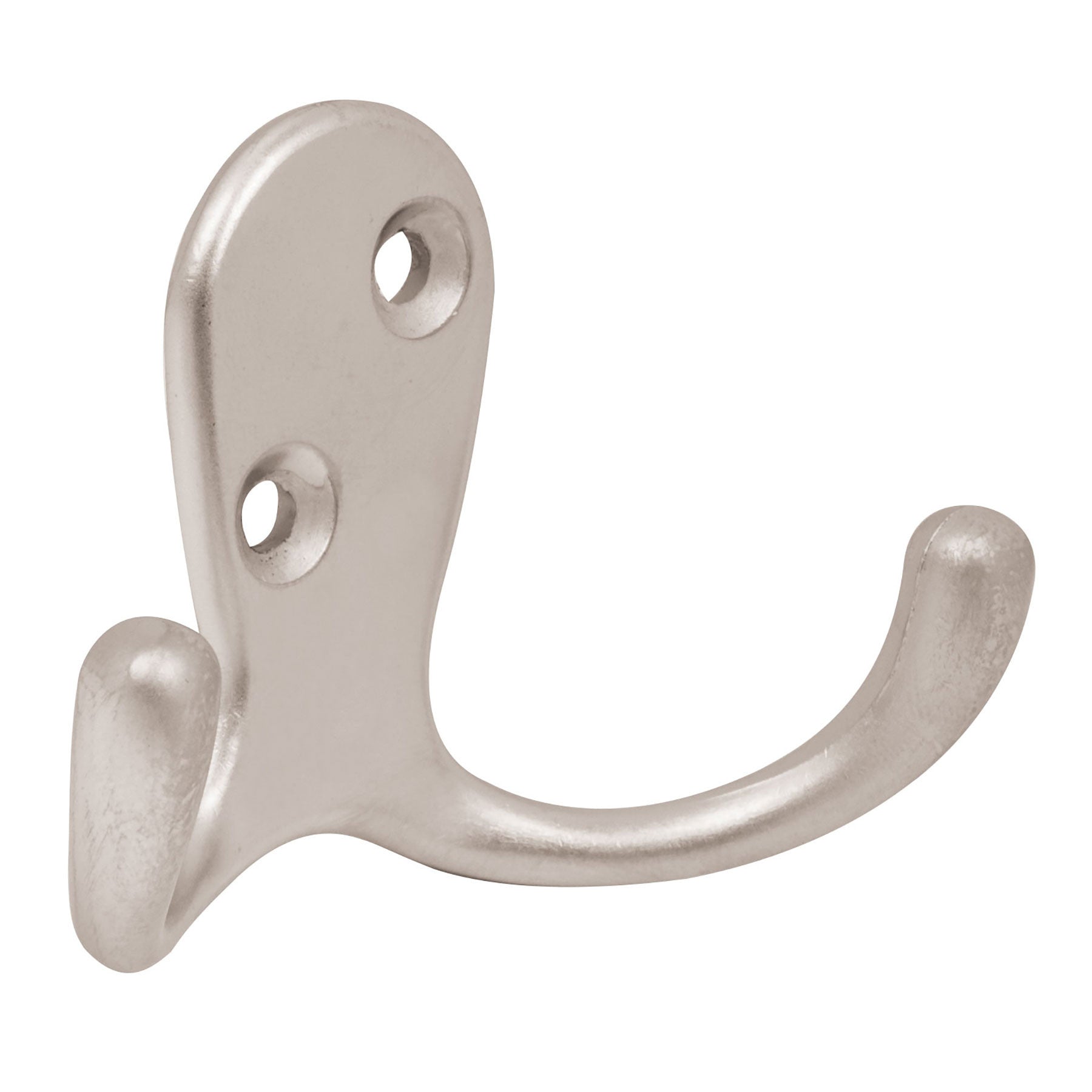 Gancho doble tipo perchero HERMEX satinado