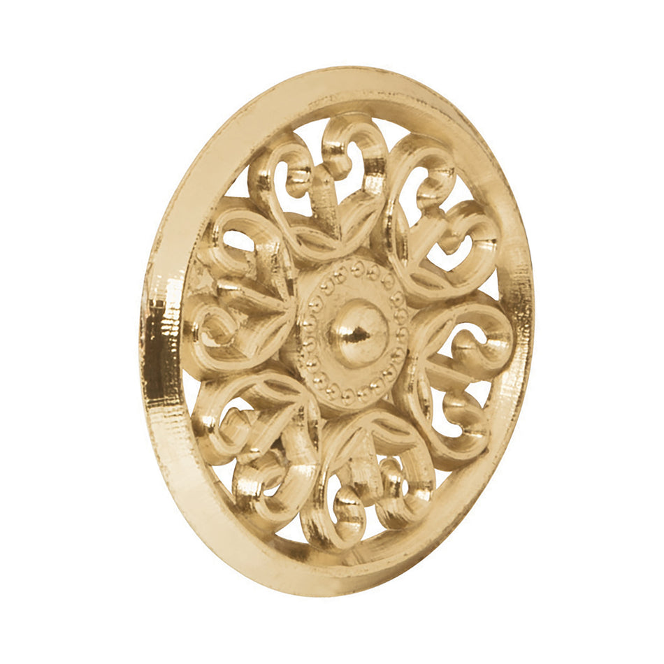 Perilla metalica estilo "Colonial" laton brillante HERMEX