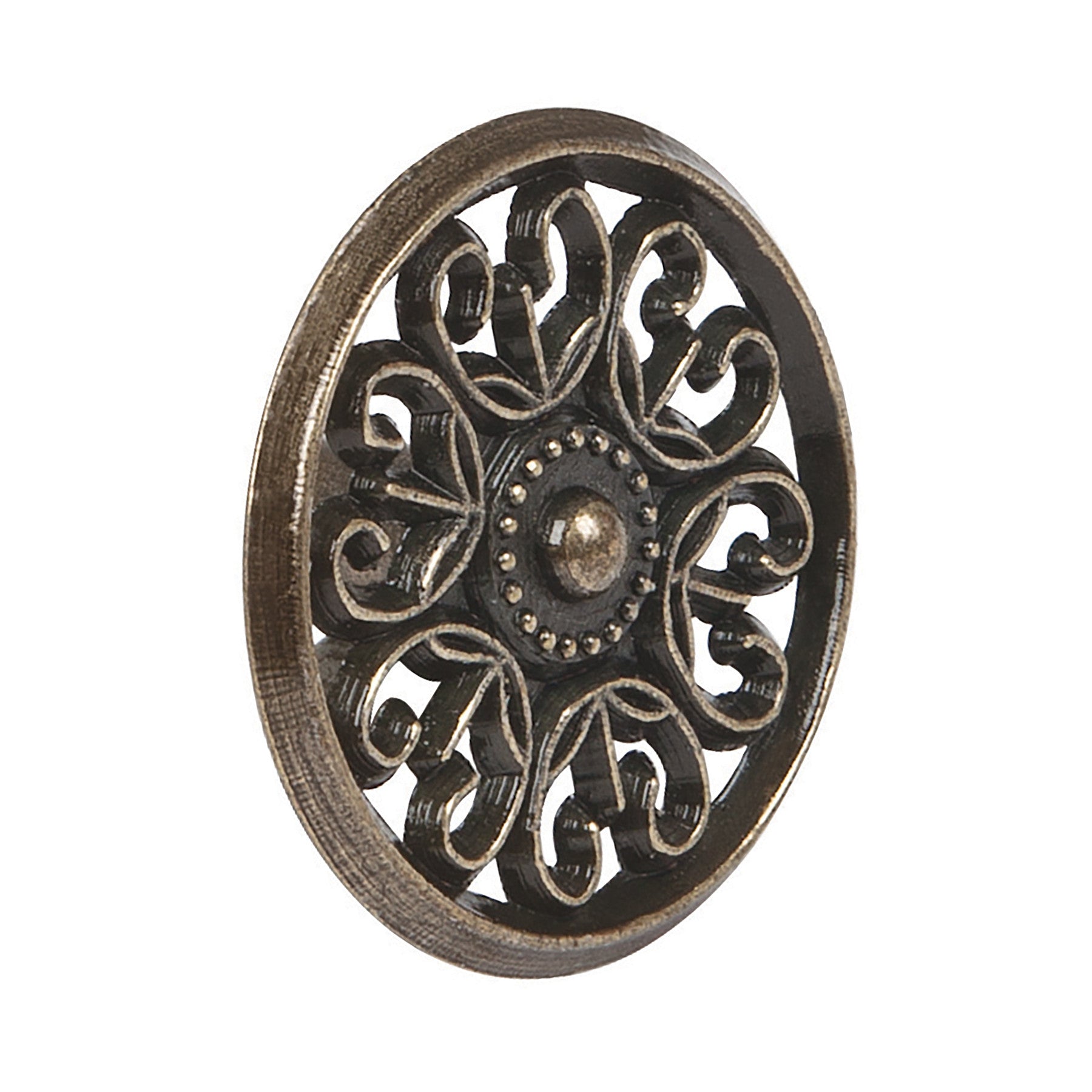 Perilla metalica estilo "Colonial" laton antiguo HERMEX