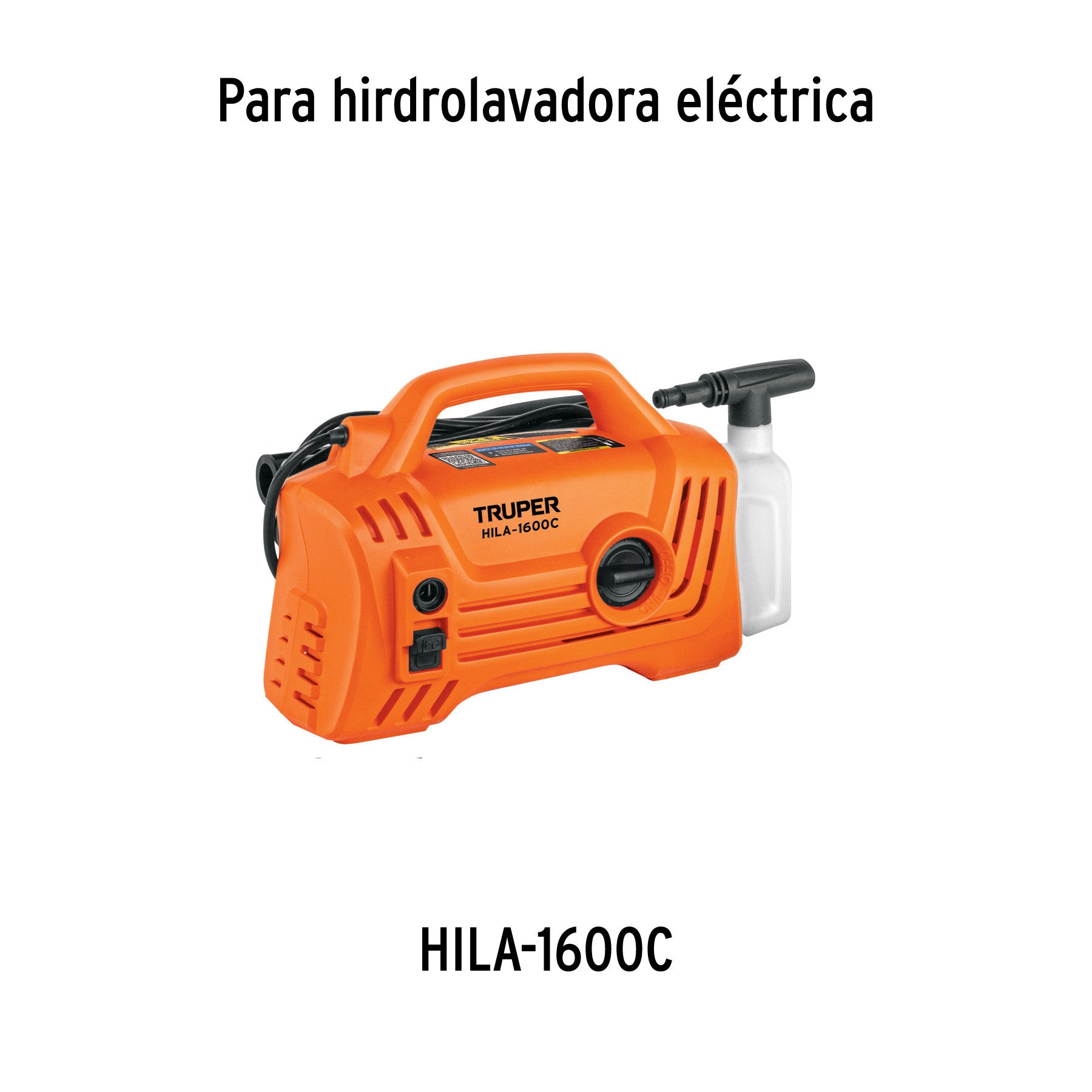 Hidrolavadora electrica compacta 1600 PSI Truper