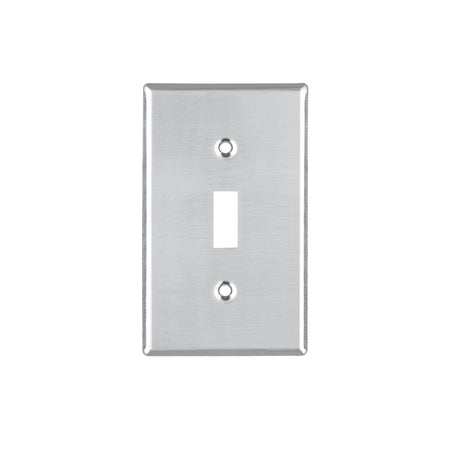 Placa de Acero Inox. para interruptor vertical, Standard