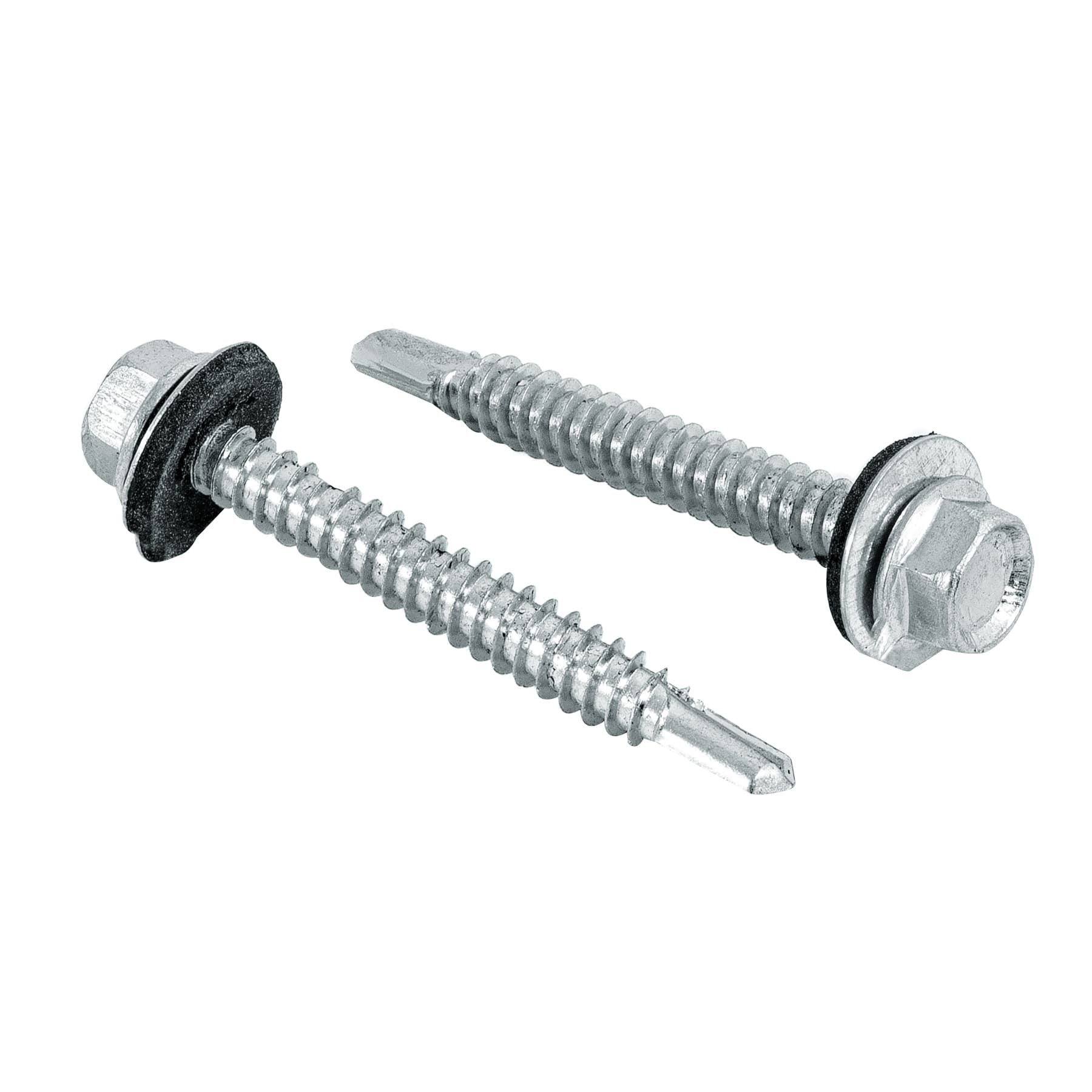 50 pijas x hexagonal punta broca con rondana 2"