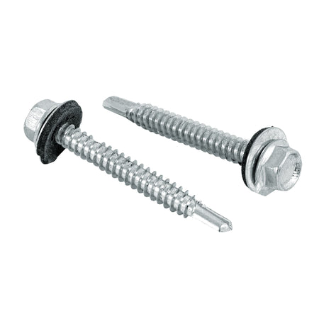 50 pijas x hexagonal punta broca con rondana 2"