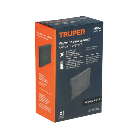 Pigmento negro para cemento, 1 kg, Truper 1 kg, negro