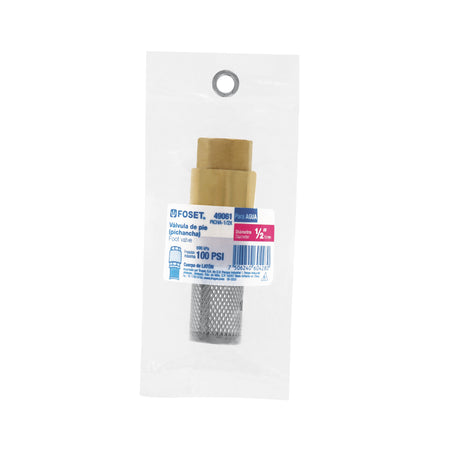 Pichancha tipo check de laton inoxidable 1/2" FOSET