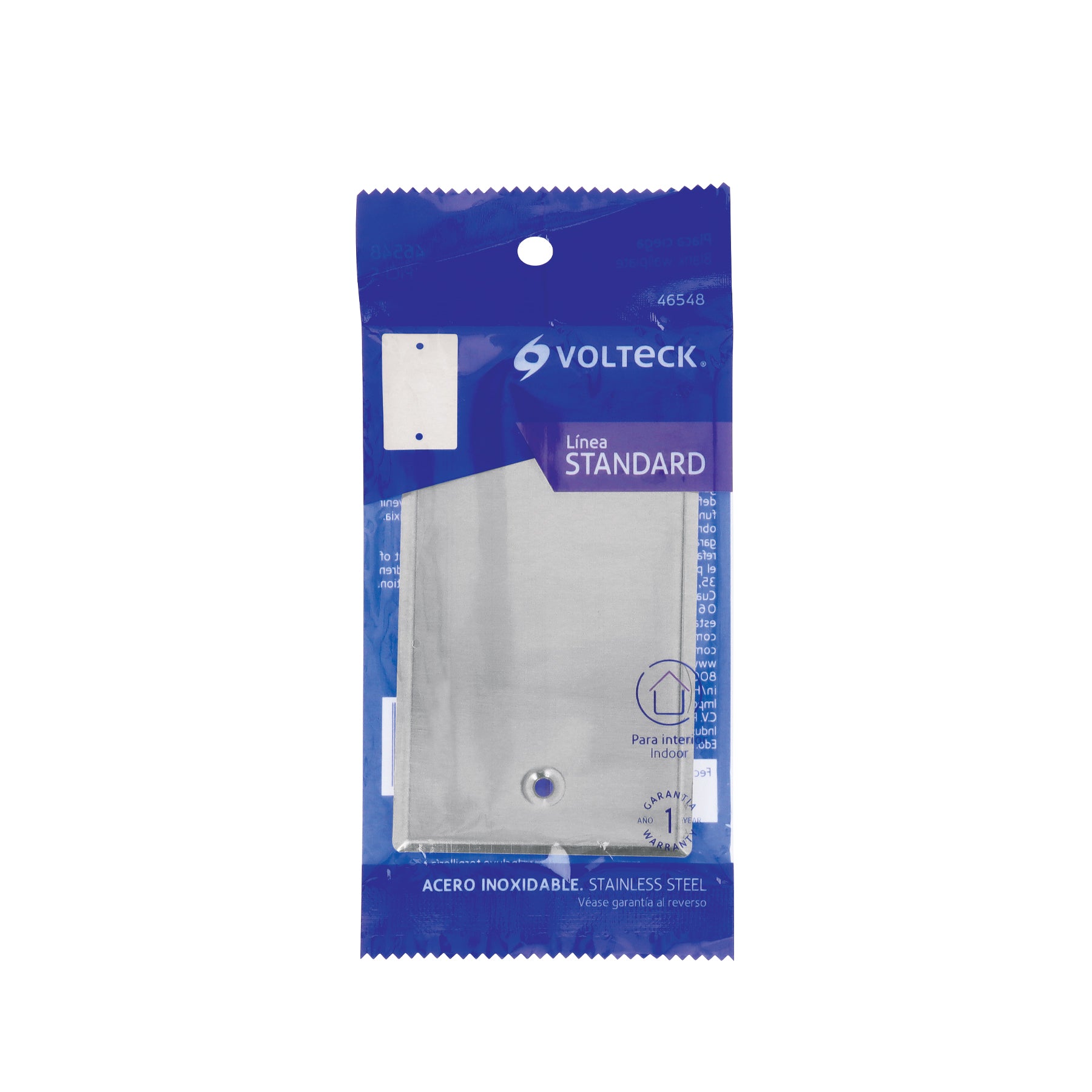 Placa de Acero Inoxidable ciega Linea Standard
