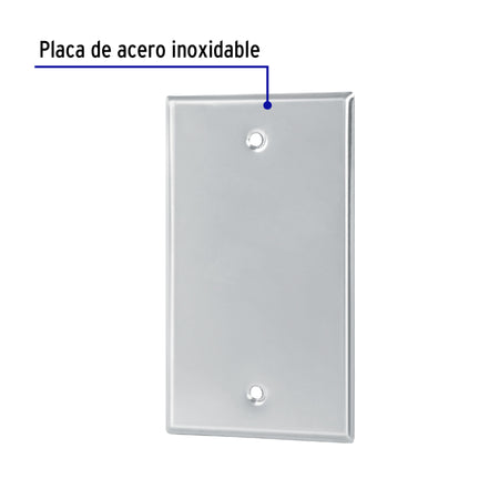 Placa de Acero Inoxidable ciega Linea Standard