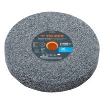 Rueda abrasiva p/esmerilx19mm oxido aluminio grano 36 5"