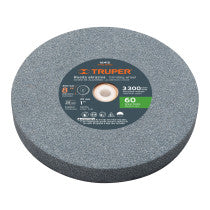 Rueda abrasiva p/esmerilx25mm oxido aluminio grano 60 8"