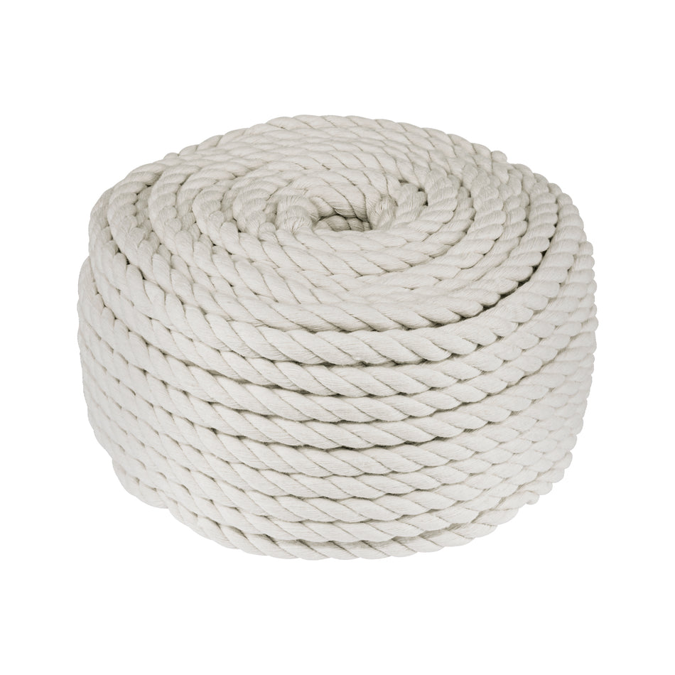 Piola de algodón de 10 mm, rollo, natural, 1 kg, FIERO