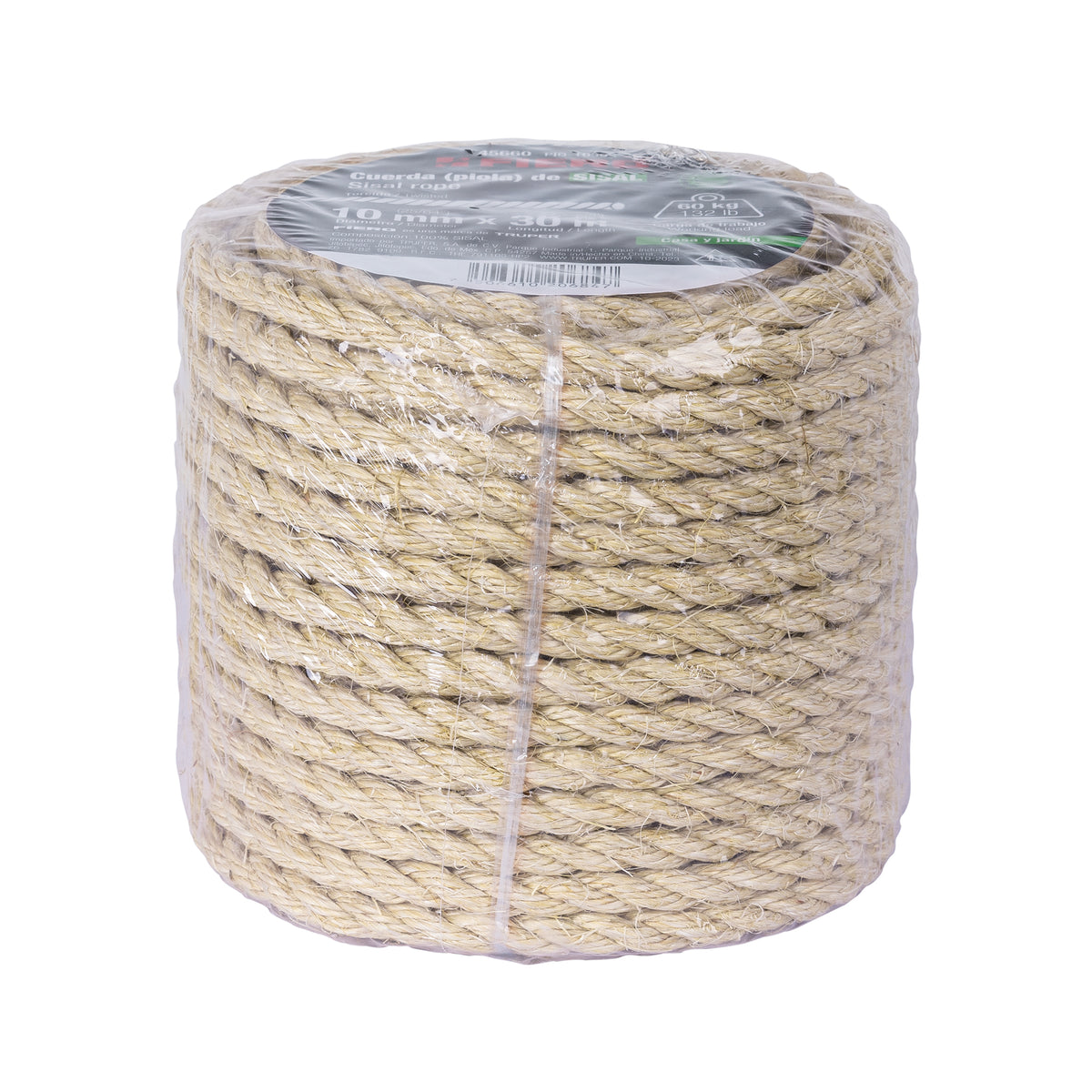 Piola de Sisal (henequén) de 10 mm x 30 m natural, FIERO