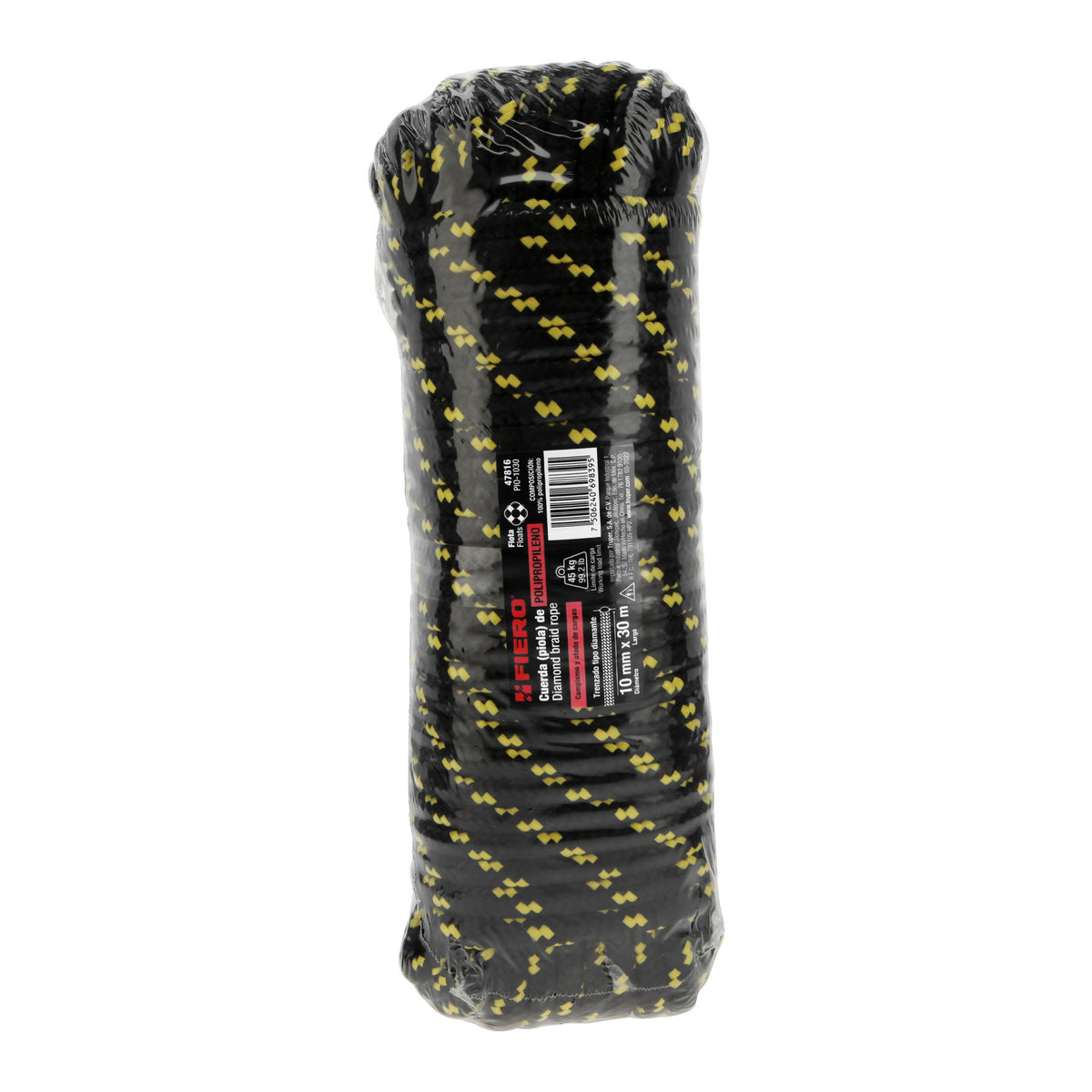 Piola de polipropileno trenzada de 10mm x 30m en madeja