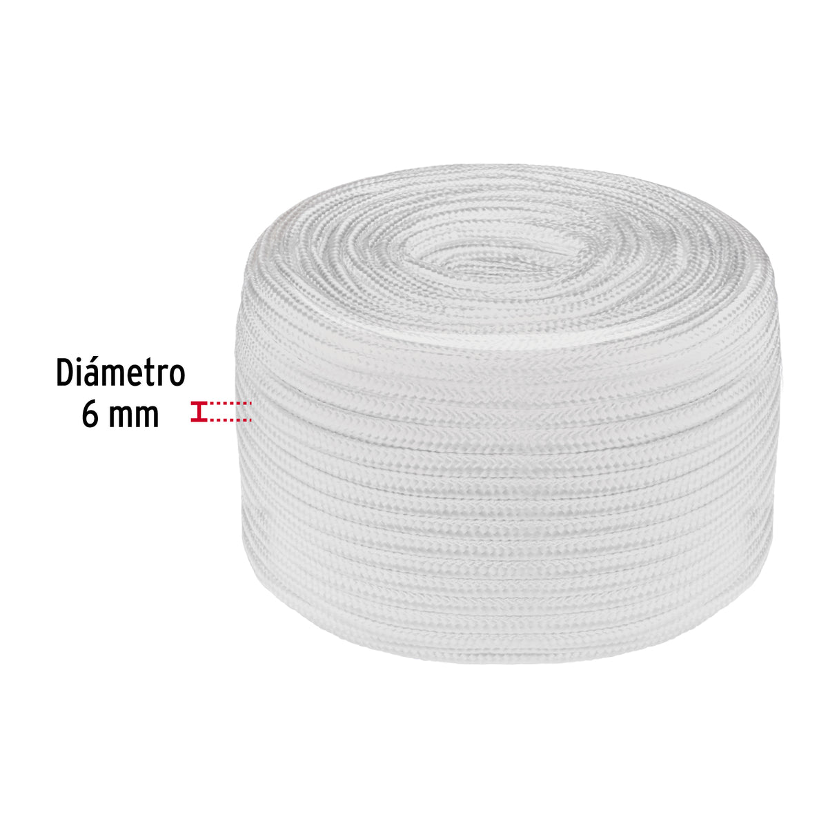 Piola de poliéster diamante de 6 mm, 1 kg, FIERO