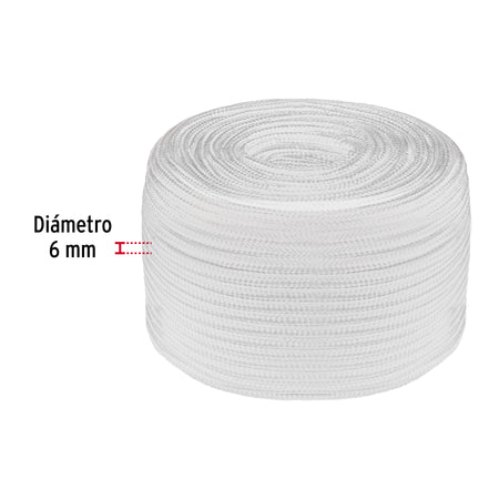 Piola de poliéster diamante de 6 mm, 1 kg, FIERO