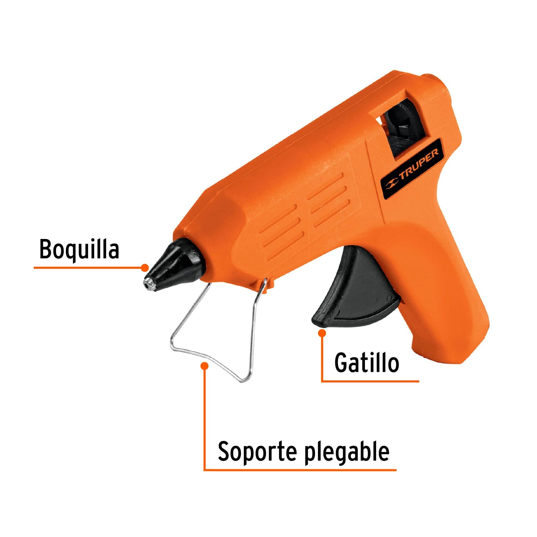Pistola eléctrica de 25W para silicón de 1/2', 220V, TRUPER 25W, 1/2', 220V