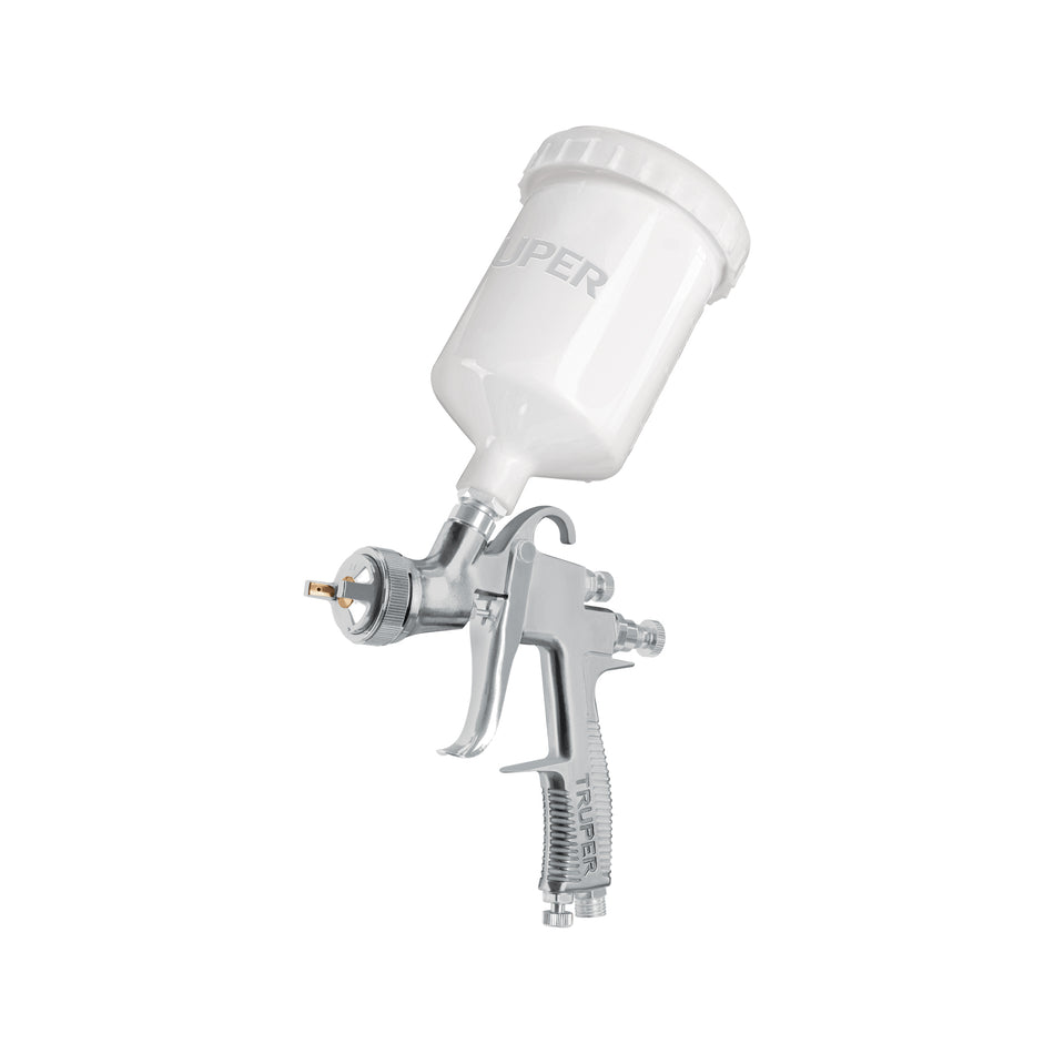 Pistola para pintar LVLP vaso plastico TRUPER 2.0 mm