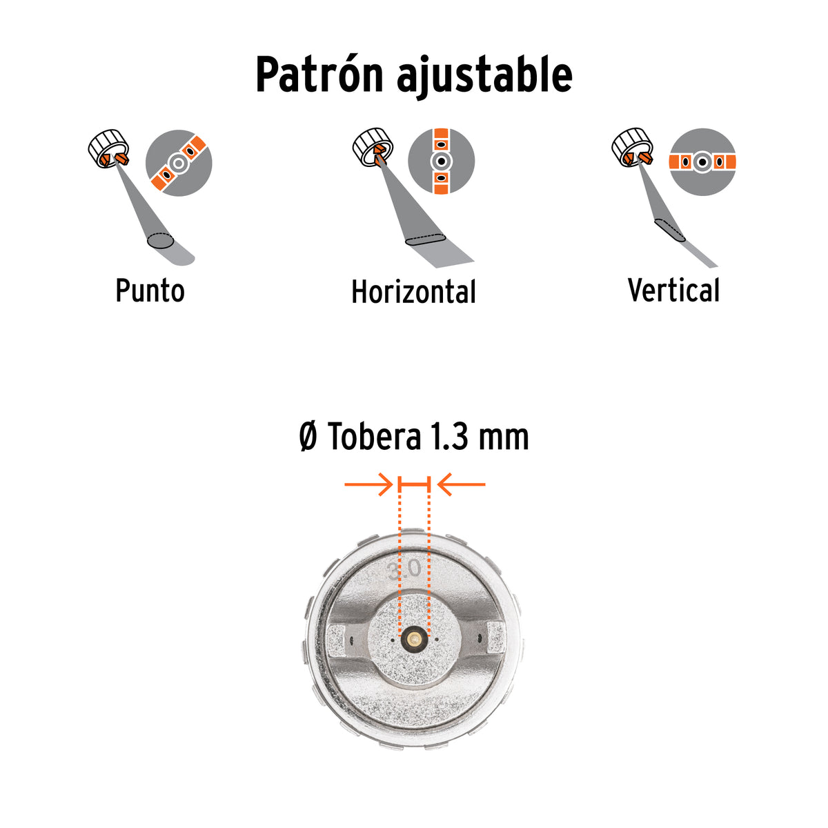 Pistola p/pintar Hibrida vaso plastico1.3mm TRUPER