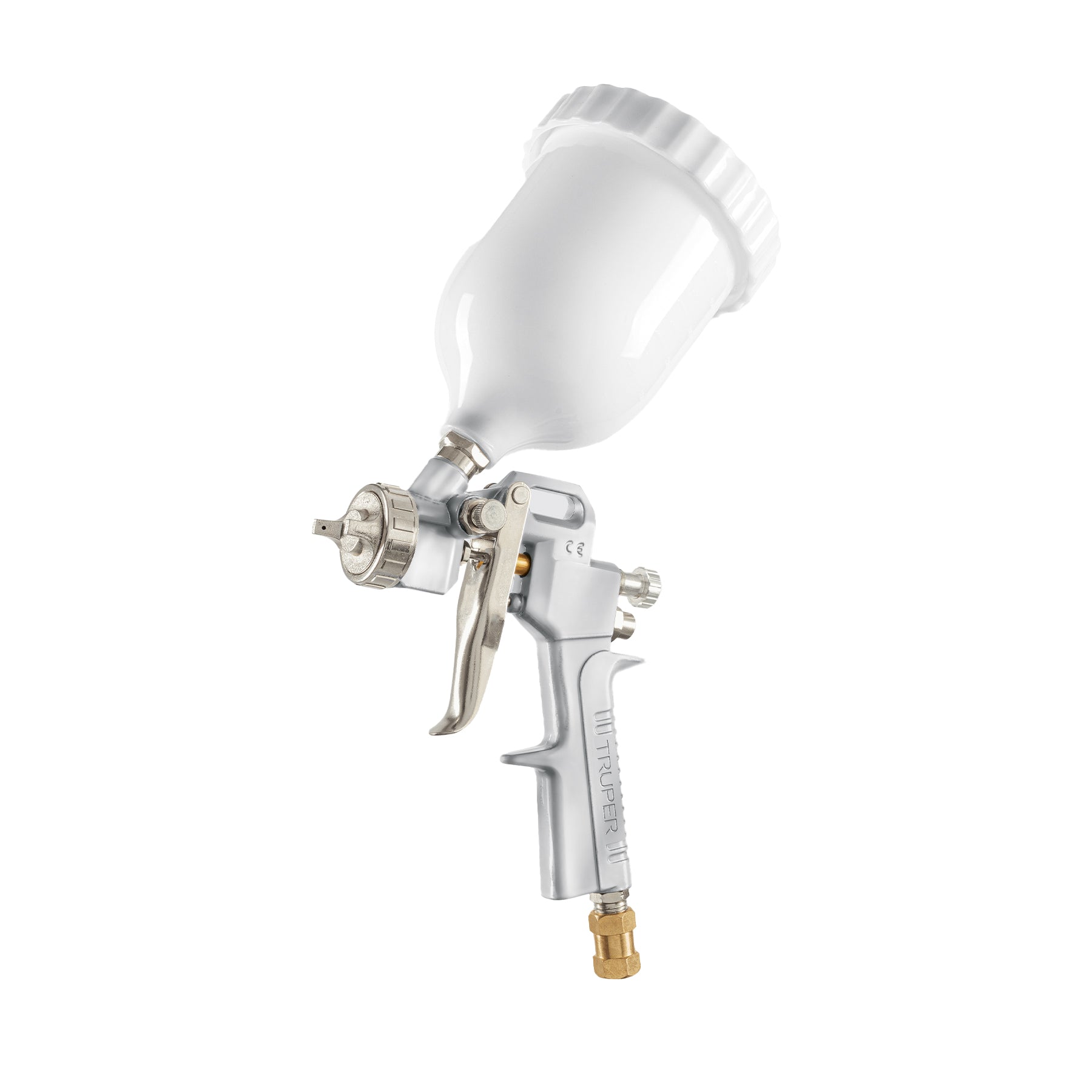 Pistola p/pintar hibrida vaso plastico1.5mm TRUPER