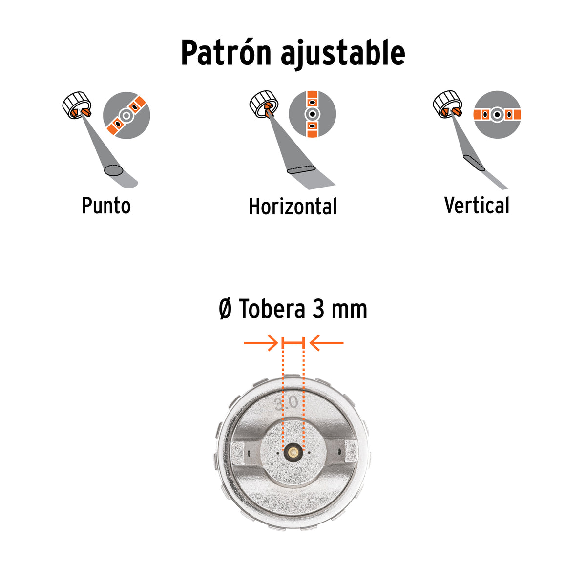 Pistola p/pintar Hibrida vaso plastico3.0mm TRUPER