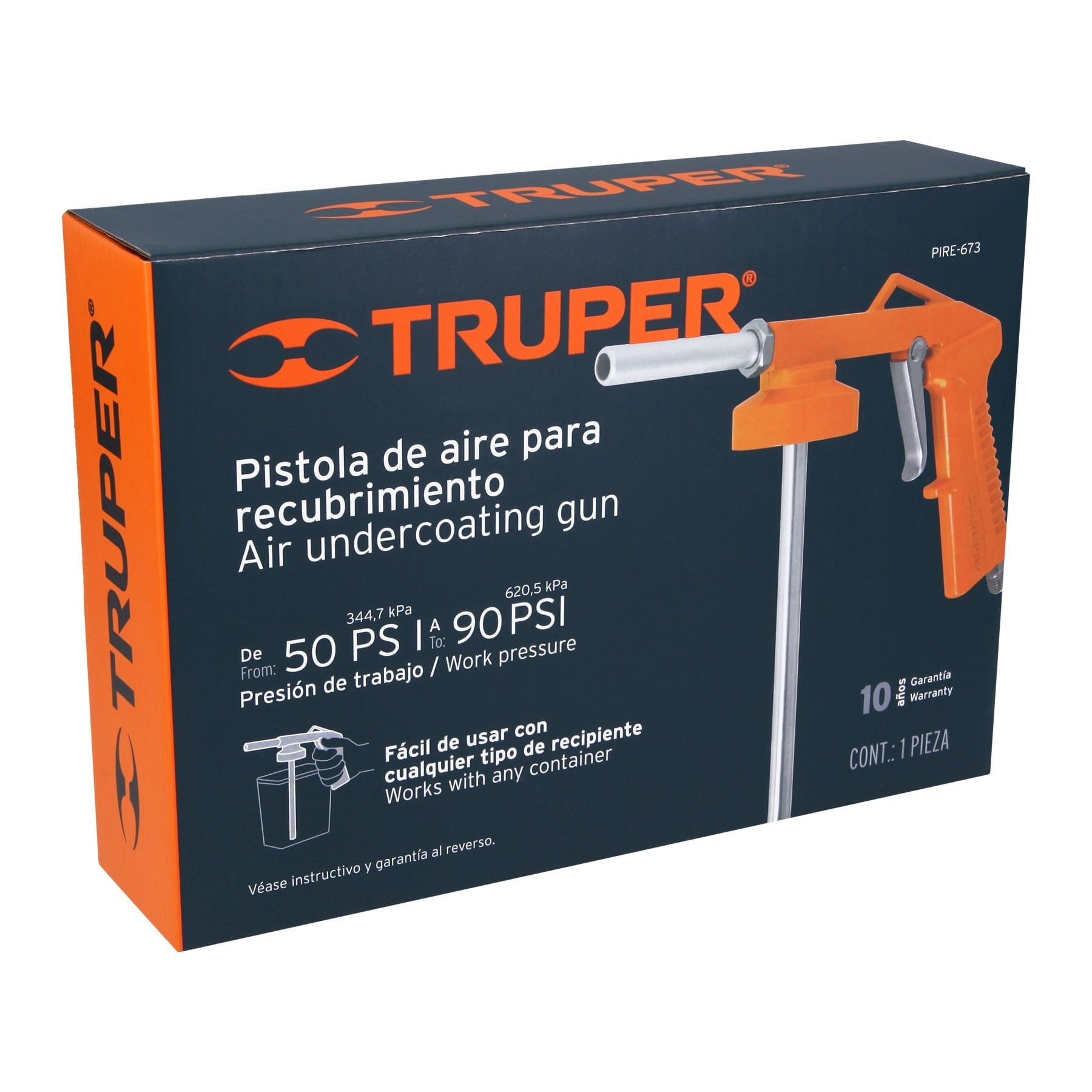 Pistola de aluminio para recubrimientos (body) TRUPER