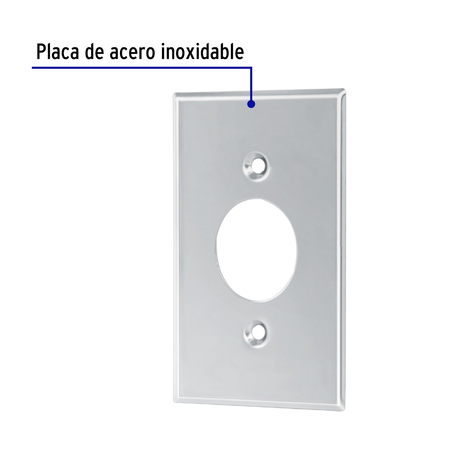 Placa de Acero Inoxidable para contacto sencillo Standard