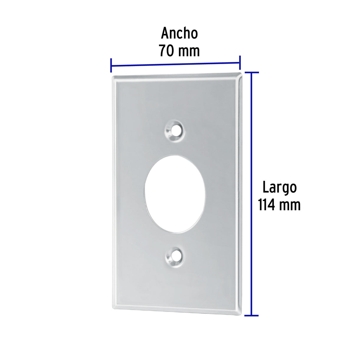Placa de Acero Inoxidable para contacto sencillo Standard