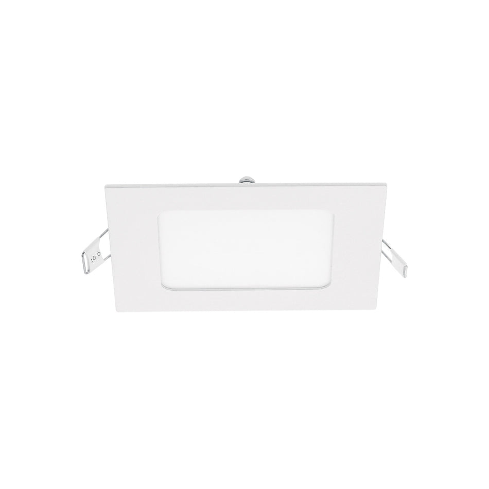 Luminario LED plafón 6W 6500K, cuadrado, blanco, VOLTECK 6W, blanco