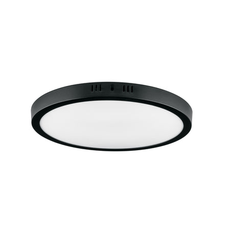Luminario LED plafon 24W 6500K redondo negro VOLTECK