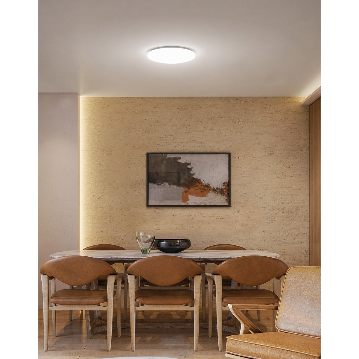 Luminario LED plafón decorativo 8W 6500K, cuadros, BASIC 8W