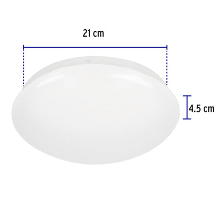 Luminario LED plafón decorativo 8W 6500K, cuadros, BASIC 8W