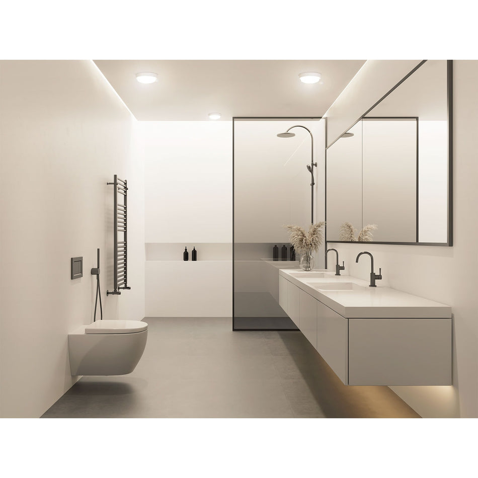 Luminario LED plafón para baño 10W 4000K, redondo, VOLTECK