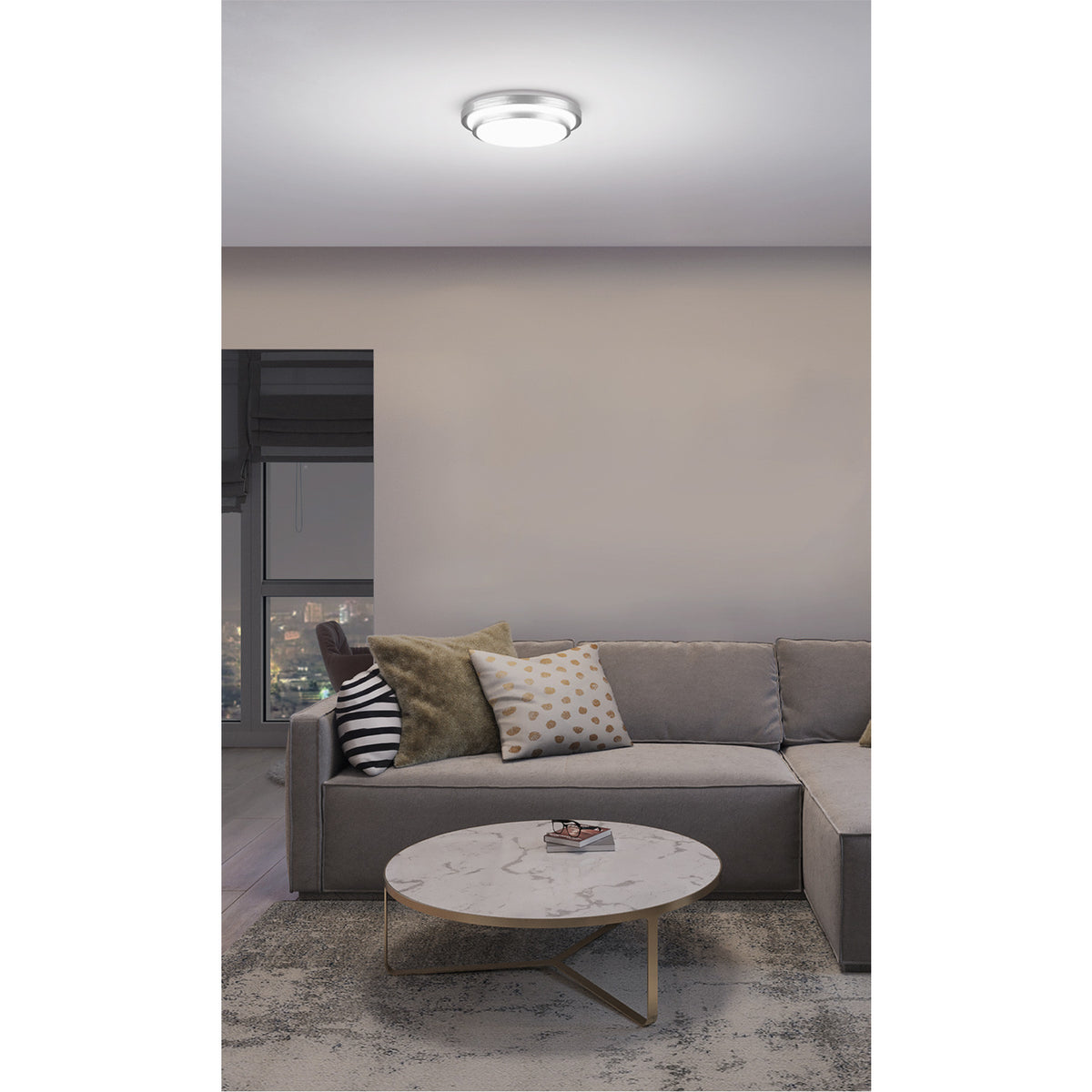 Luminario LED plafón decorativo 18W 6500K, metálico, BASIC 18W