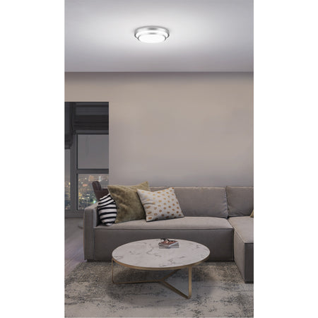 Luminario LED plafón decorativo 18W 6500K, metálico, BASIC 18W