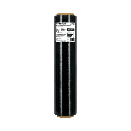Rollo de 244m película plástica negra playo, 18', cal 50
