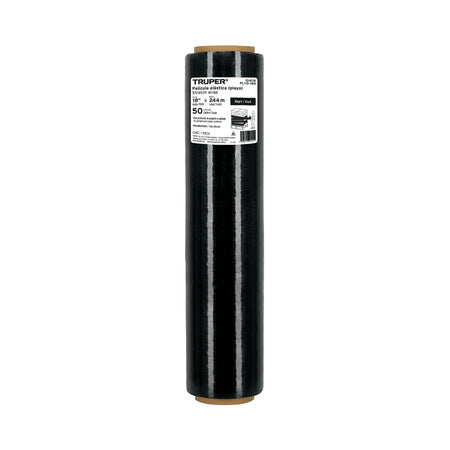 Rollo de 244m película plástica negra playo, 18', cal 50