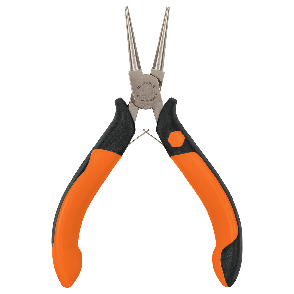 Mini pinza de punta redonda 5' mango Comfort Grip, Truper