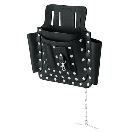 Porta herramientas de cuero con Truper 8 compartimentos