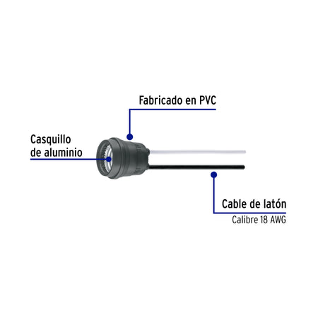 Portalámpara de PVC para intemperie, a granel, Volteck