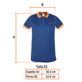 Playera polo para hombre, azul, EG, Truper azul